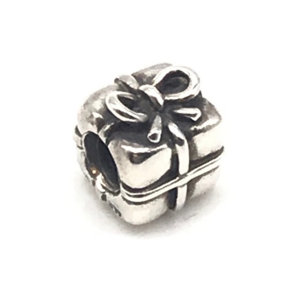 Pandora Retired Present Gift Box Bead Charm - Picture 1 of 3